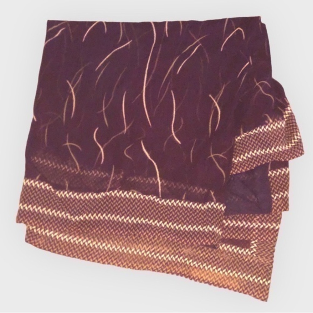 Purple Freeform Strokes Pattern Saree